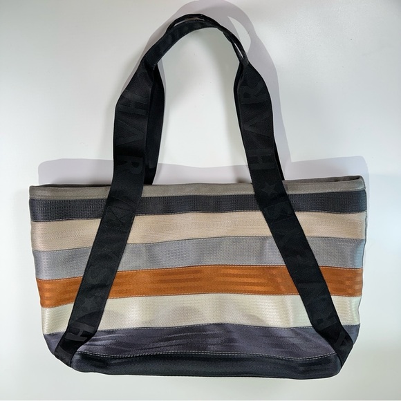 Harveys Striped Tote in Black, Cream, and Brown - Picture 3 of 13